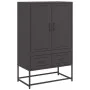 Aparador de acero laminado en frío negro 68x39x111,5 cm de , Aparadores - Ref: Foro24-846608, Precio: 149,94 €, Descuento: %
