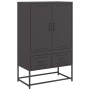 Aparador de acero laminado en frío negro 68x39x111,5 cm de , Aparadores - Ref: Foro24-846608, Precio: 152,01 €, Descuento: %