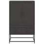 Aparador de acero laminado en frío negro 68x39x111,5 cm de , Aparadores - Ref: Foro24-846608, Precio: 152,01 €, Descuento: %