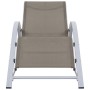 Tumbonas con mesita 2 unidades aluminio gris taupe de vidaXL, Tumbonas - Ref: Foro24-310538, Precio: 218,48 €, Descuento: %