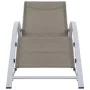 Tumbonas con mesita 2 unidades aluminio gris taupe de vidaXL, Tumbonas - Ref: Foro24-310538, Precio: 213,63 €, Descuento: %