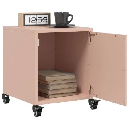 Bedside tables 2 units pink steel 36x39x43.5 cm by , Nightstands - Ref: Foro24-846617, Price: 74,79 €, Discount: %