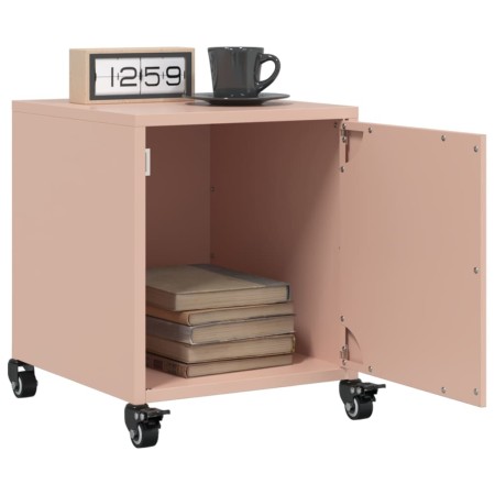 Mesitas de noche 2 unidades acero rosa 36x39x43,5 cm de , Mesitas de noche - Ref: Foro24-846617, Precio: 75,49 €, Descuento: %