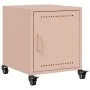 Bedside tables 2 units pink steel 36x39x43.5 cm by , Nightstands - Ref: Foro24-846617, Price: 74,79 €, Discount: %