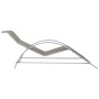 Tumbonas con mesita 2 unidades aluminio gris taupe de vidaXL, Tumbonas - Ref: Foro24-310538, Precio: 218,48 €, Descuento: %