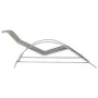 Tumbonas con mesita 2 unidades aluminio gris taupe de vidaXL, Tumbonas - Ref: Foro24-310538, Precio: 213,63 €, Descuento: %