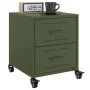 Mesita de noche acero verde oliva 36x39x43,5 cm de , Mesitas de noche - Ref: Foro24-846634, Precio: 54,60 €, Descuento: %