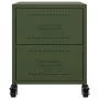 Mesita de noche acero verde oliva 36x39x43,5 cm de , Mesitas de noche - Ref: Foro24-846634, Precio: 54,60 €, Descuento: %