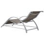 Tumbonas con mesita 2 unidades aluminio gris taupe de vidaXL, Tumbonas - Ref: Foro24-310538, Precio: 218,48 €, Descuento: %