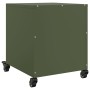 Mesita de noche acero verde oliva 36x39x43,5 cm de , Mesitas de noche - Ref: Foro24-846634, Precio: 55,41 €, Descuento: %