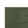 Mesita de noche acero verde oliva 36x39x43,5 cm de , Mesitas de noche - Ref: Foro24-846634, Precio: 54,60 €, Descuento: %
