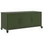 Mueble TV acero laminado en frío verde oliva 100,5x39x43,5 cm de , Muebles TV - Ref: Foro24-846648, Precio: 122,60 €, Descuen...