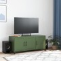 Mueble TV acero laminado en frío verde oliva 100,5x39x43,5 cm de , Muebles TV - Ref: Foro24-846648, Precio: 122,60 €, Descuen...