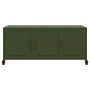 Mueble TV acero laminado en frío verde oliva 100,5x39x43,5 cm de , Muebles TV - Ref: Foro24-846648, Precio: 122,60 €, Descuen...