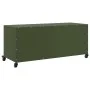 Mueble TV acero laminado en frío verde oliva 100,5x39x43,5 cm de , Muebles TV - Ref: Foro24-846648, Precio: 125,66 €, Descuen...
