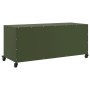 Mueble TV acero laminado en frío verde oliva 100,5x39x43,5 cm de , Muebles TV - Ref: Foro24-846648, Precio: 122,60 €, Descuen...