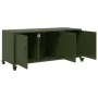 Mueble TV acero laminado en frío verde oliva 100,5x39x43,5 cm de , Muebles TV - Ref: Foro24-846648, Precio: 125,66 €, Descuen...