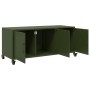 Mueble TV acero laminado en frío verde oliva 100,5x39x43,5 cm de , Muebles TV - Ref: Foro24-846648, Precio: 122,60 €, Descuen...