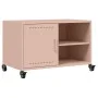 Mueble para TV acero laminado en frío rosa 68x39x43,5 cm de , Muebles TV - Ref: Foro24-846669, Precio: 64,86 €, Descuento: %