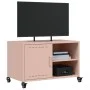 Mueble para TV acero laminado en frío rosa 68x39x43,5 cm de , Muebles TV - Ref: Foro24-846669, Precio: 64,86 €, Descuento: %
