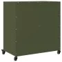 Aparador de acero laminado en frío verde oliva 68,5x39x72 cm de , Aparadores - Ref: Foro24-846660, Precio: 126,34 €, Descuent...