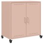 Aparador de acero laminado en frío rosa 68,5x39x72 cm de , Aparadores - Ref: Foro24-846657, Precio: 98,57 €, Descuento: %