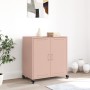 Aparador de acero laminado en frío rosa 68,5x39x72 cm de , Aparadores - Ref: Foro24-846657, Precio: 98,57 €, Descuento: %
