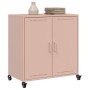 Aparador de acero laminado en frío rosa 68,5x39x72 cm de , Aparadores - Ref: Foro24-846657, Precio: 98,57 €, Descuento: %