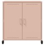 Aparador de acero laminado en frío rosa 68,5x39x72 cm de , Aparadores - Ref: Foro24-846657, Precio: 98,57 €, Descuento: %