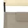 Double lounger with textilene awning in taupe gray and cream by vidaXL, Loungers - Ref: Foro24-310549, Price: 218,13 €, Disco...
