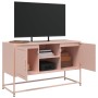 Mueble para TV de acero rosa 100,5x39x60,5 cm de , Muebles TV - Ref: Foro24-846513, Precio: 101,01 €, Descuento: %