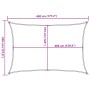 Toldo de vela rectangular HDPE arena 160 g/m² 3,5x4,5 m de , Sombrillas - Ref: Foro24-4002043, Precio: 37,43 €, Descuento: %