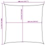 Toldo de vela cuadrado HDPE arena 160 g/m² 3,6x3,6 m de , Sombrillas - Ref: Foro24-4002022, Precio: 34,75 €, Descuento: %