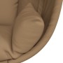 Silla colgante huevo con soporte tela y acero gris taupe de , Balancines de jardín - Ref: Foro24-4007400, Precio: 197,34 €, D...