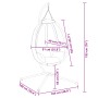 Silla colgante huevo con soporte tela y acero gris taupe de , Balancines de jardín - Ref: Foro24-4007400, Precio: 197,34 €, D...