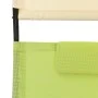Doppelte Sonnenliege mit grüner und cremefarbener Textilene-Markise von vidaXL, Liegen - Ref: Foro24-310550, Preis: 220,37 €,...