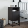 Mesita de noche acero negra 36x39x78 cm de , Mesitas de noche - Ref: Foro24-846566, Precio: 68,70 €, Descuento: %