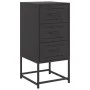 Mesitas de noche 2 unidades acero negra 36x39x78 cm de , Mesitas de noche - Ref: Foro24-846579, Precio: 113,03 €, Descuento: %