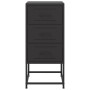 Mesitas de noche 2 unidades acero negra 36x39x78 cm de , Mesitas de noche - Ref: Foro24-846579, Precio: 114,10 €, Descuento: %