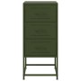 Mesitas de noche 2 unidades acero verde oliva 36x39x78 cm de , Mesitas de noche - Ref: Foro24-846587, Precio: 120,20 €, Descu...