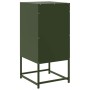 Mesitas de noche 2 unidades acero verde oliva 36x39x78 cm de , Mesitas de noche - Ref: Foro24-846587, Precio: 120,20 €, Descu...