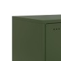 Mesitas de noche 2 unidades acero verde oliva 36x39x78 cm de , Mesitas de noche - Ref: Foro24-846587, Precio: 120,20 €, Descu...