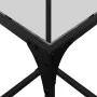 Center table with transparent glass surface and steel structure, measuring 30x30x40 cm. by , Coffee table - Ref: Foro24-84595...