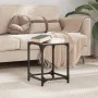 Mesa de centro superficie vidrio negra y acero 30x30x40 cm de , Mesas de centro - Ref: Foro24-845952, Precio: 25,58 €, Descue...