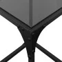 Mesa de centro superficie vidrio negra y acero 30x30x40 cm de , Mesas de centro - Ref: Foro24-845952, Precio: 25,58 €, Descue...