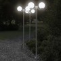 Farolas de exterior 3 unidades acero inoxidable 215 cm de , Iluminación de exterior - Ref: Foro24-4006389, Precio: 264,42 €, ...