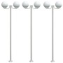 Farolas de exterior 3 unidades acero inoxidable 215 cm de , Iluminación de exterior - Ref: Foro24-4006389, Precio: 264,42 €, ...