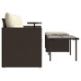 Set sofás de jardín 3 piezas y cojines ratán sintético marrón de , Sofás de exterior - Ref: Foro24-365459, Precio: 211,83 €, ...
