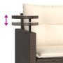 Set sofás de jardín 3 piezas y cojines ratán sintético marrón de , Sofás de exterior - Ref: Foro24-365459, Precio: 211,83 €, ...