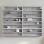 Vitrina de madera de ingeniería gris hormigón 100x8,5x75 cm de , Estantes y estanterías - Ref: Foro24-847936, Precio: 58,90 €...